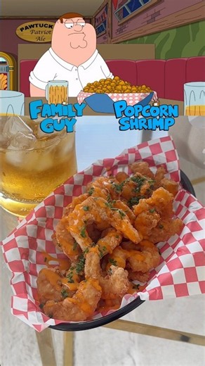 How to make Popcorn Shrimp from Family Guy 📺🍤 #animationfood #cartoonfood