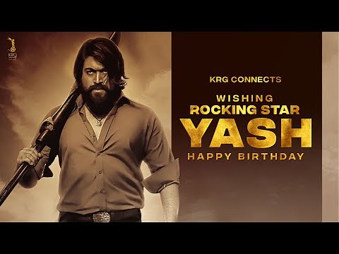 Tribute to Yash | Happy Birthday Rocking Star | KRG connects