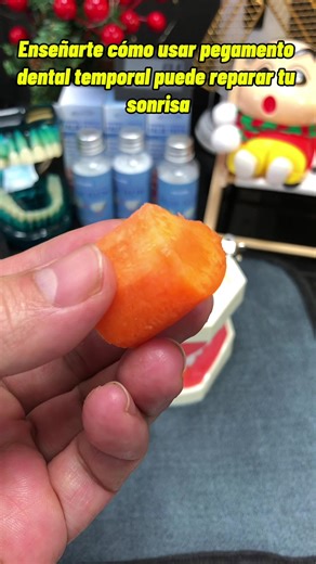 Enseñarte cómo usar pegamento dental temporal puede reparar tu sonrisa#Teeth #tooth #dentures #Dientes #reparación