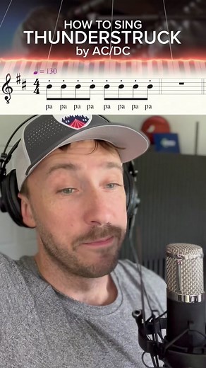 How to Sing Thunderstruck by AC/DC Acapella Tutorial