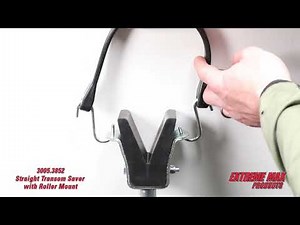 3005.3852 Straight Transom Saver with Roller Mount - 21" to 31"