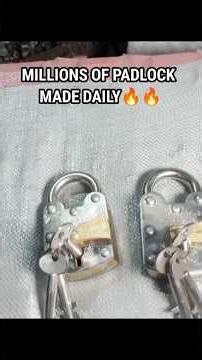 Massive Padlock Production Line – Millions Made Daily #shorts #padlock #metalworking