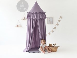 Baby Bed Canopy, Crib Canopy, Cotton Bed Canopy, Reading Corner Canopy, Fringe Bed Canopy, Nursery Room Decor, Room Idea, Crib Baldachin - Etsy