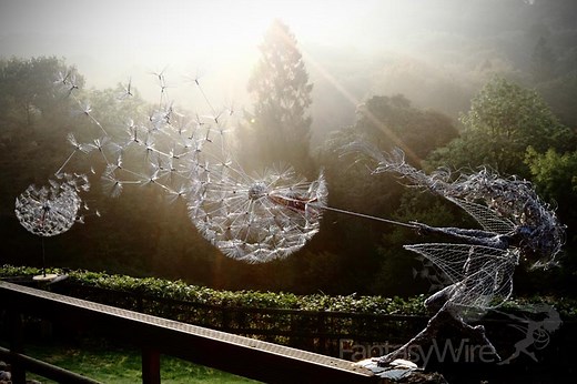 Dancing with Dandelions - Fantasywire - Wire Sculpture