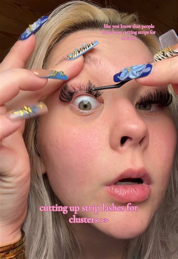 Easy Lash Tutorial: Crafting Cluster Lashes from Strips