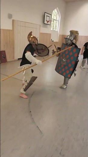 Hoplomachus vs. Murmillo: Gladiator TRAINING Action! ⚔️ #gladiator #arena #fight #hema #rome