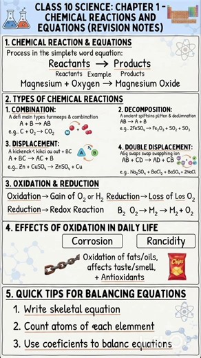 Chemical Reactions Made Easy | Class 10 Science 🔥