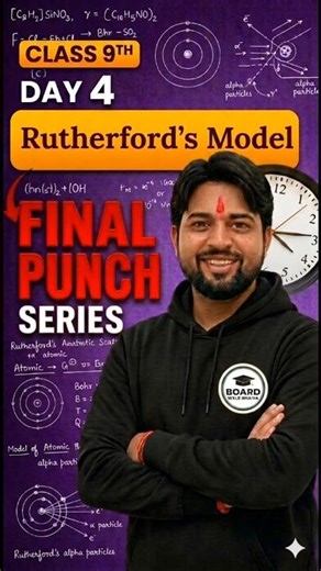 Class 9: Rutherford's Atomic Model in One Shot! 🔥 Important for Exams | Final Punch Series