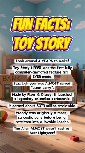 TOY STORY Facts You PROBABLY Didn’t Know 🎬🤠 #shorts