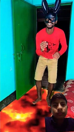 Dancing on Lava Gone Wrong – Until Middle Bro Solves It! 😆🔥🌋