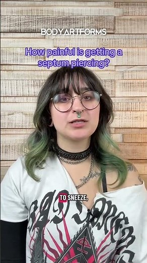 How Painful is a Septum Piercing? | Bodyartforms.com
