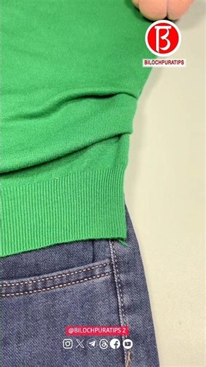 This is a stylish and good-looking alteration for a long sweater.