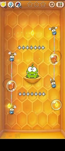 Cut The Rope Buzz Box Level 24 #cuttherope #buzz #box #games #puzzle #fyp #trending #beehive #shorts