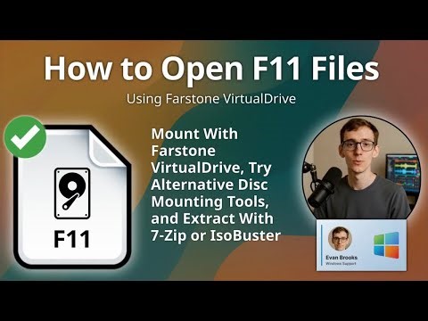 How to Open F11 Files (Farstone VirtualDrive)