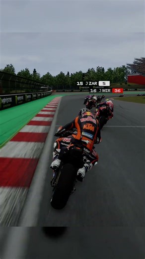 New race line? 😱 #pedroacosta #lucamarini end up in pit #CatalanGP