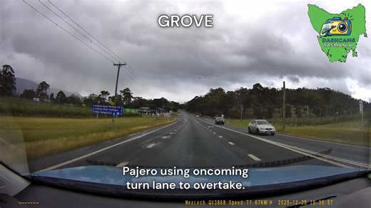A natural Pajero driver, doing their thing at Grove, Tasmania Why do we say natural Pajero driver? Google 'what does pajero mean in spanish, slang? 🤣 and you will find out! | Dashcams Tasmania