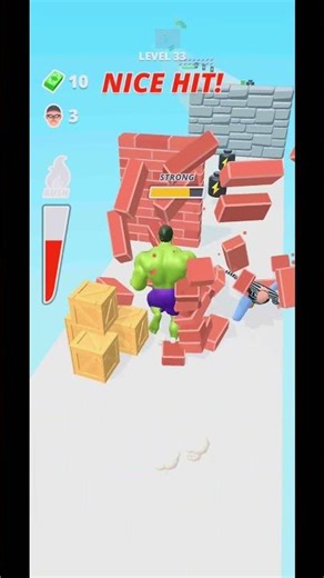 Hulk Run Gameplay 😱 Insane Power Level #shorts