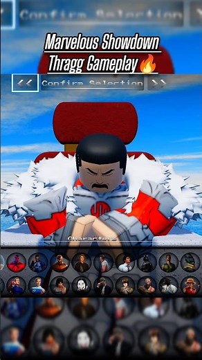Thragg Gameplay in Marvelous Showdown😭🔥 #roblox #thragg #invincible #shorts