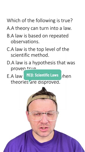 MCQ: Scientific Laws #biology #science #laws #stem | Science