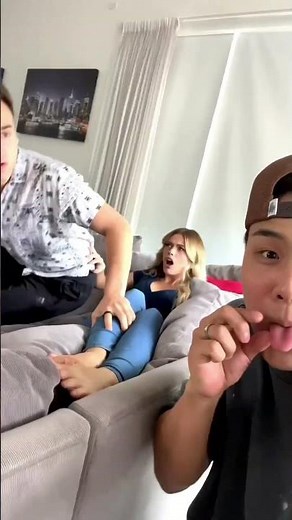 Licking My Friends Girlfriend Foot Prank!