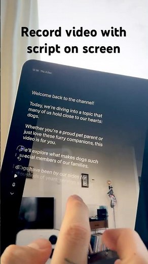Record video with script on screen using your iPad | Best teleprompter app for iPad
