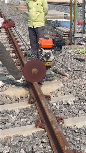 #railways-loop line Kanta ￼ rail cutting work Dfcc