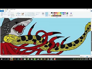 how to draw sharktopus vs piranhaconda