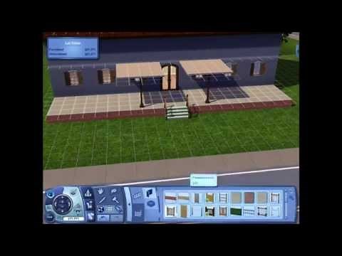 Sims 3: Building a house with a front porch