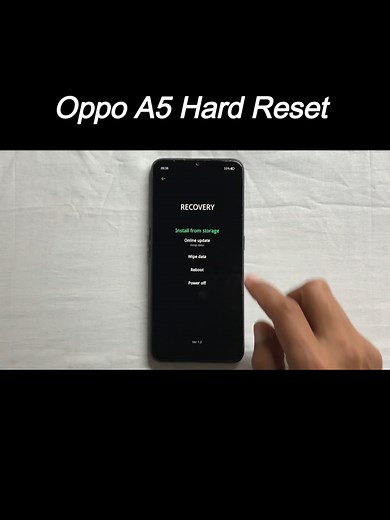 Guía para Realizar un Hard Reset en OPPO A5