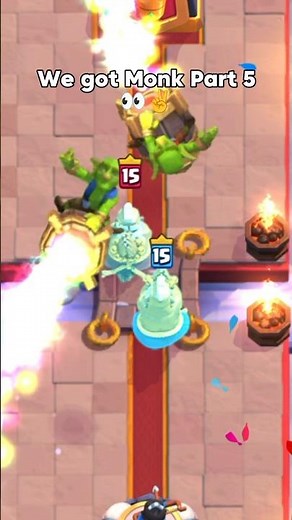 Never Disturb Monks Part 5 🥀 #clashroyale