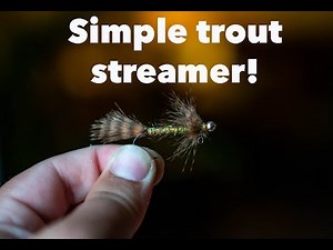 How to tie a simple and effective streamer pattern! The Balanced Sculpin fly!