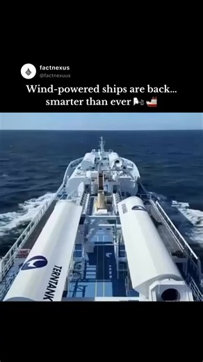 FactNexus | The oldest idea in sailing is making a high-tech comeback. WindWings bring wind power back to modern cargo ships using massive, automated... | Instagram
