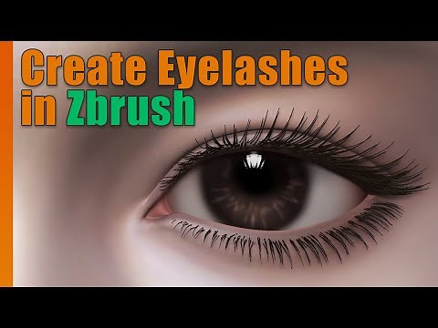 [JDStyles] Create eyelashes in Zbrush