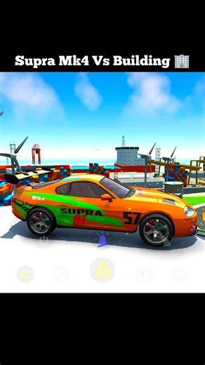 Supra Mk4 Vs Building🏢Jump💀Car Simulator2 #gugugaga #supra #shorts #carsimulator #trollface #car #oc