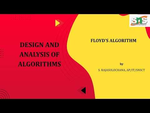 FLOYD'S ALGORITHM | DAA | SNS INSTITUTIONS