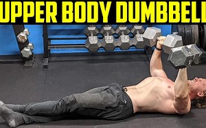 【快速练出大肌肉】上半身哑铃家庭训练（挺胸！）