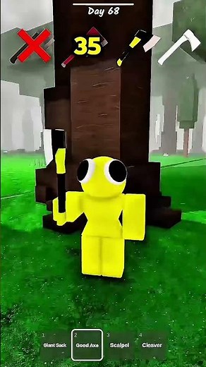 How Many Hits to Break the Tree? 🌳 | Roblox Shorts