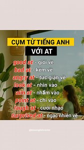 70K views · 563 reactions | Từ vựng tiếng Anh với At phổ biến. Lưu lại để thực hành nha | KISS English | Facebook
