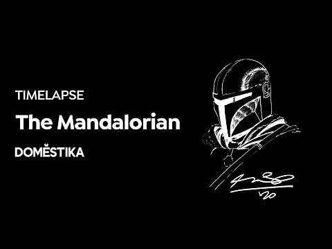 Illustration TIMELAPSE: The Mandalorian - Ariel Olivetti - Domestika
