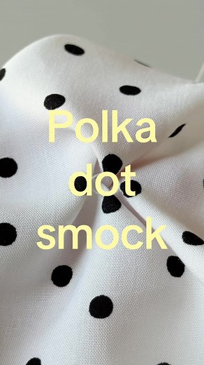 How to Smock Polka Dot Fabric by Hand