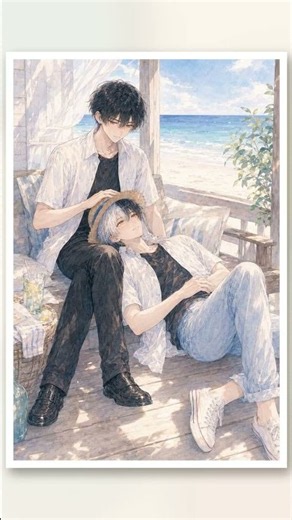 BLゲーム「渚のふたり計画」 #bl #boyslove #games #blgame #freegames #indigame #summer #sea #beach #anime