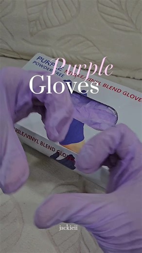 Purple Disposable Gloves for Nursing and Medical Students
