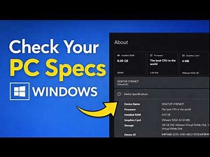 How to Check Your PC Specs in Windows (Easy & Fast Method)