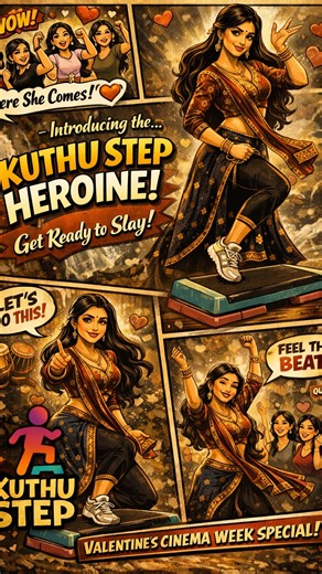 KuthuStep on Instagram: "Introducing the heroine of our Kuthu Step inspired Valentine’s love story ❤️‍🔥 Soft, yet powerful. Bold, with quiet confidence and a playful edge. She moves with purpose, rhythm, and presence 💃🏽 There was no better way to bring her in than to Nannare 🎶 , where emotion meets movement. 🎬 Valentine’s Theme Week begins Hero introduction dropping tomorrow! 👀🕺🏽 Want to be part of the story? DM us to join or register via the link in bio. ✨ #kuthustep #stepclass #tamilfi