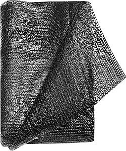 e.share Sun Shade Cloth, 40%-50% Sun Block Mesh Net, 10FT x 20FT Breathable Black Screen for Garden Greenhouse Patio Plants Vegetables Flowers