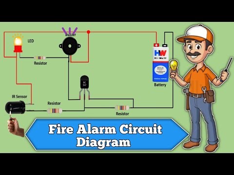 How To Make Fire Alarm Circuit / Fire Alarm Circuit Diagram / Electric Project/ School Project