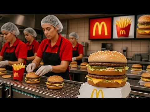 Inside the McDonald’s Processing Factory – How Ingredients Become Million-Dollar Burgers Full Proces