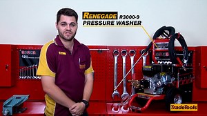 11K views · 33 reactions | Check out this quick 1 minute review on the Renegade 3000PSI Adjustable Pressure Washer! Available at TradeTools! Purchase here: https://goo.gl/eNCPgV Buy one of these Renegade Pressure Washers this week and receive a BONUS 10M Steel Braided Hose valued at $49!* Offer expires 24/12/16 | TradeTools | Facebook