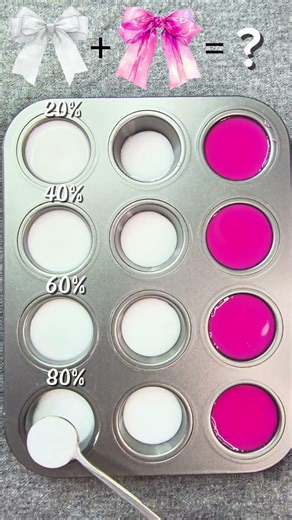 Mixing the perfect coquette shades 🎀✨ Pink + White = ? #shorts