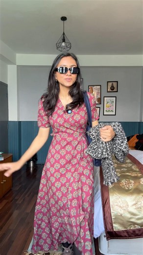 Get ready with me in Gangtok / Styling a wrap around dress #traveloutfit #howtostyle #styleinspo